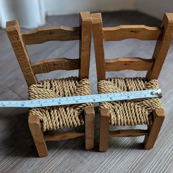 Miniature Wooden Doll Chairs - Picture 4 of 5